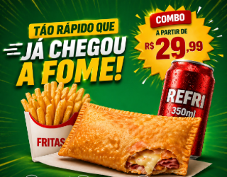 1 Pastelão + 1 Batata Fritas + 1 Refrigerante 350ml